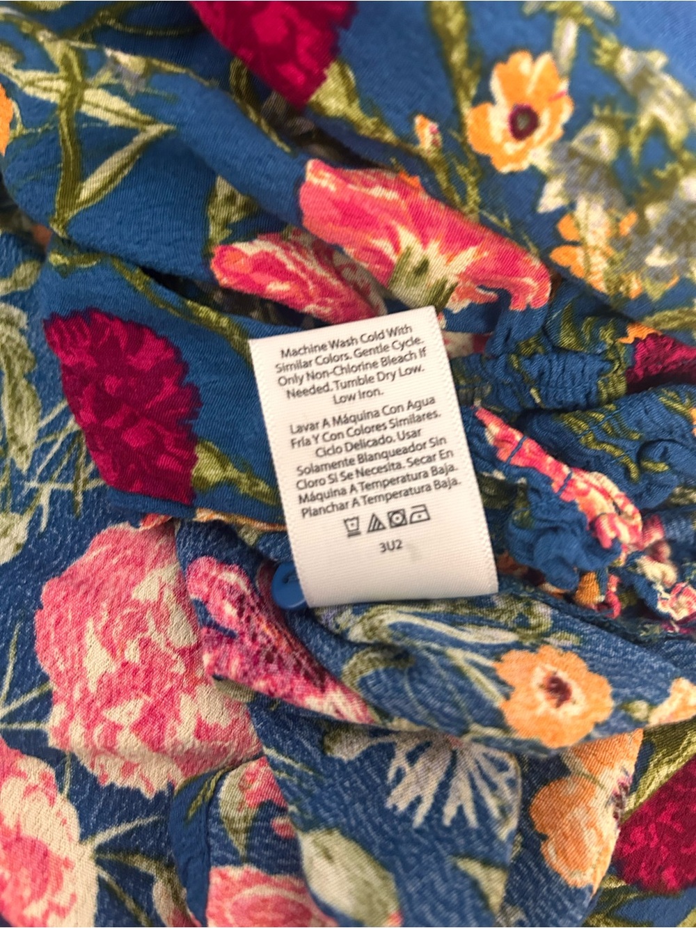 Terra & Sky Floral smocked peasant top size 3x - Picture 8 of 8